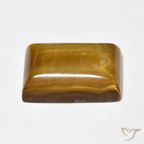 Olho de Tigre Marrom dourado Natural 7.19ct, baguete, Opaco