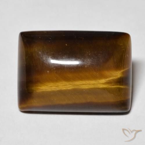 12.74ct Natural Gingerbread Marrom Olho de Tigre, baguete, Opaco