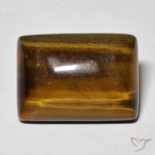 13.54ct Natural Gingerbread Marrom Olho de Tigre, baguete, Opaco