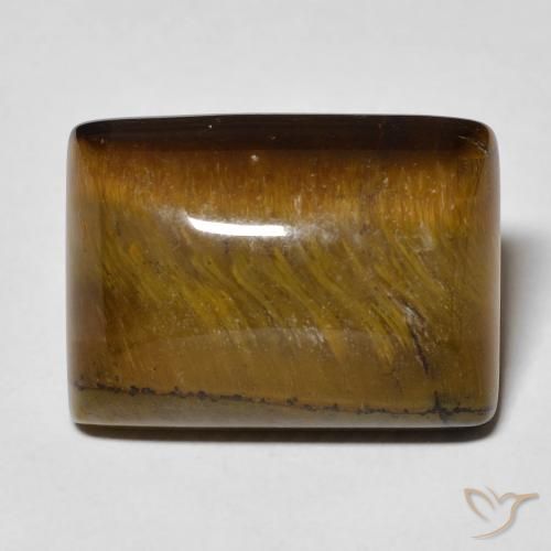 13.99ct Natural Marrom Quente Olho de Tigre, baguete, Opaco
