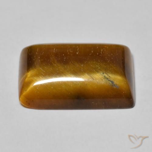 Olho de Tigre Marrom Quente Natural 12.68ct, baguete, Opaco