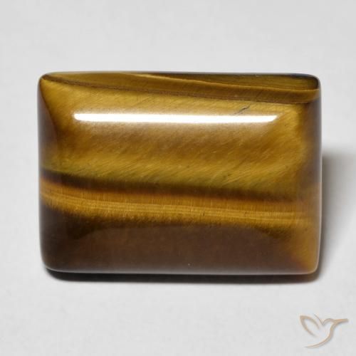12.82ct Natural Marrom dourado Olho de Tigre, baguete, Opaco