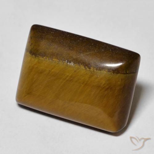 Olho de Tigre Castanho médio Natural 11.12ct, baguete, Opaco