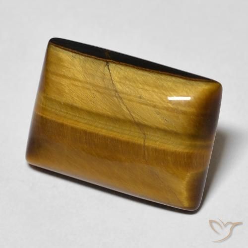 Olho de Tigre Marrom Quente Natural 10.74ct, baguete, Opaco