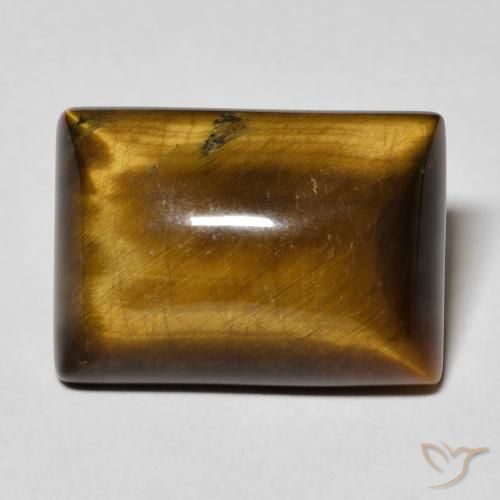 12.62ct Natural Castanho médio Olho de Tigre, baguete, Opaco