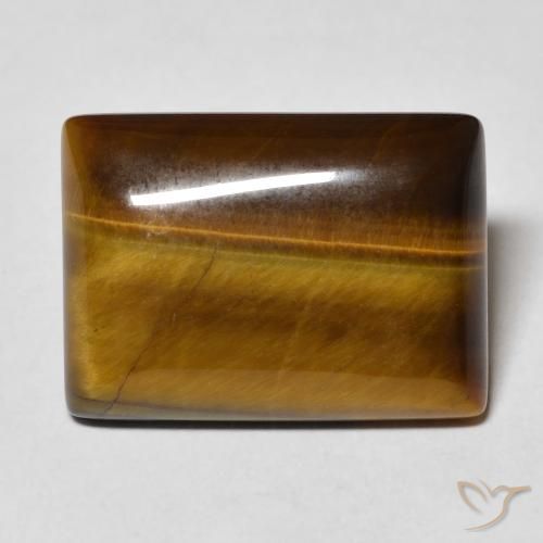 11.19ct Natural Marrom dourado Olho de Tigre, baguete, Opaco