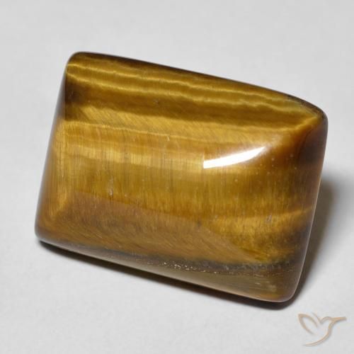 Olho de Tigre Marrom Quente Natural 13.92ct, baguete, Opaco