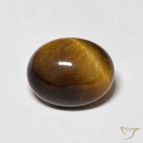 3.41ct Natural Marrom Quente Olho de Tigre, oval, Opaco