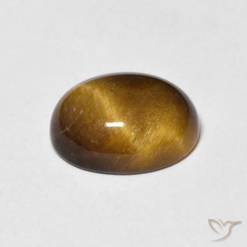 Olho de Tigre Marrom Quente Natural 3.41ct, oval, Opaco