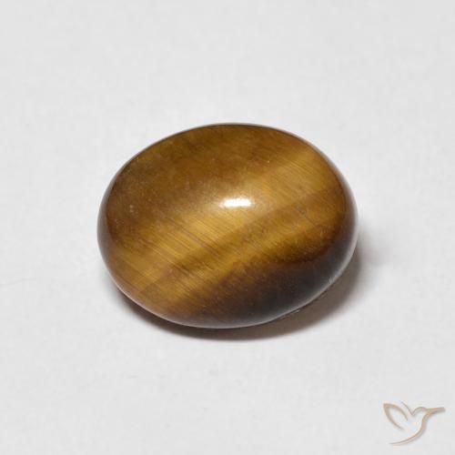 2.80ct Natural Marrom-amarelado Olho de Tigre, oval, Opaco