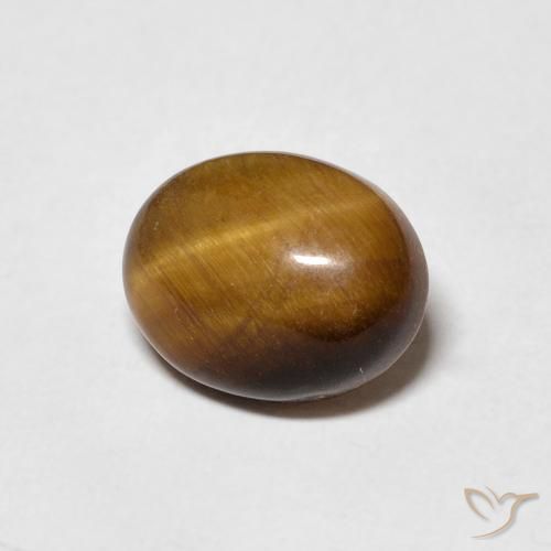 Olho de Tigre Marrom-amarelado Natural 2.80ct, oval, Opaco