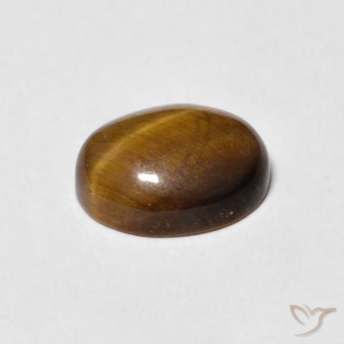 Olho de Tigre Marrom-amarelado Natural 2.80ct, oval, Opaco