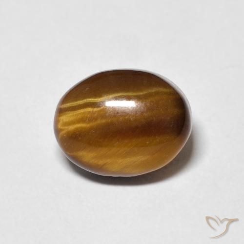 3.08ct Natural Marrom-amarelado Olho de Tigre, oval, Opaco