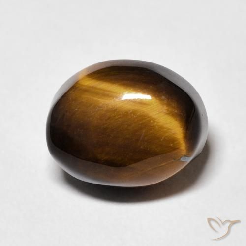 5.77ct Natural Marrom dourado Olho de Tigre, oval, Opaco