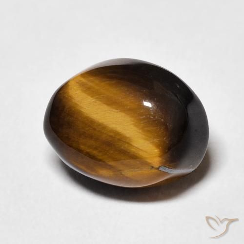 Olho de Tigre Marrom dourado Natural 5.77ct, oval, Opaco