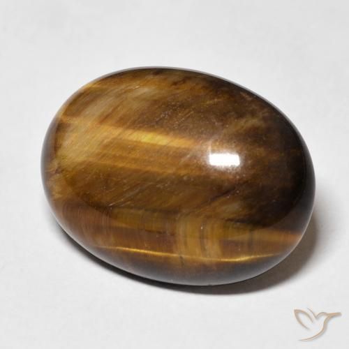 Olho de Tigre Marrom Quente Natural 14.47ct, oval, Opaco