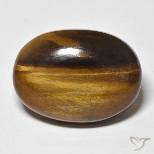 26.42ct Natural Castanho médio Olho de Tigre, oval, Opaco