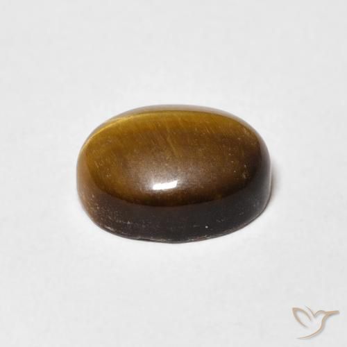 Olho de Tigre Castanho médio Natural 3.04ct, oval, Opaco
