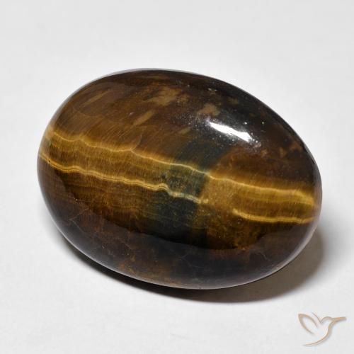 Olho de Tigre Marrom Quente Natural 25.59ct, oval, Opaco