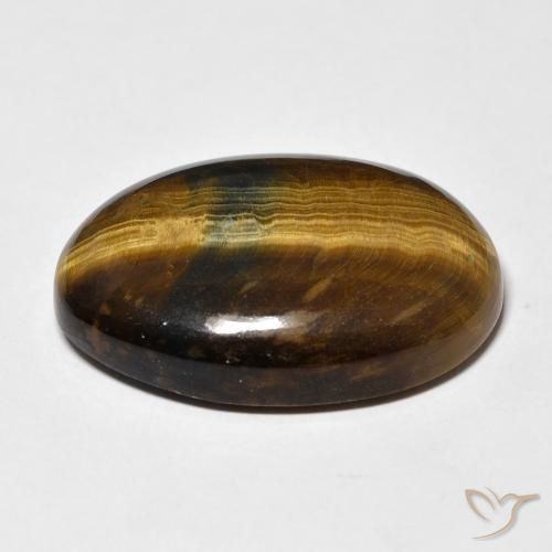 Olho de Tigre Marrom Quente Natural 25.59ct, oval, Opaco