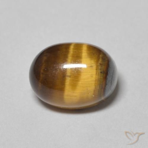 2.15ct Natural Marrom-amarelado Olho de Tigre, oval, Opaco