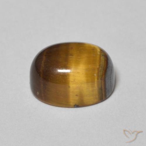 Olho de Tigre Marrom-amarelado Natural 2.15ct, oval, Opaco