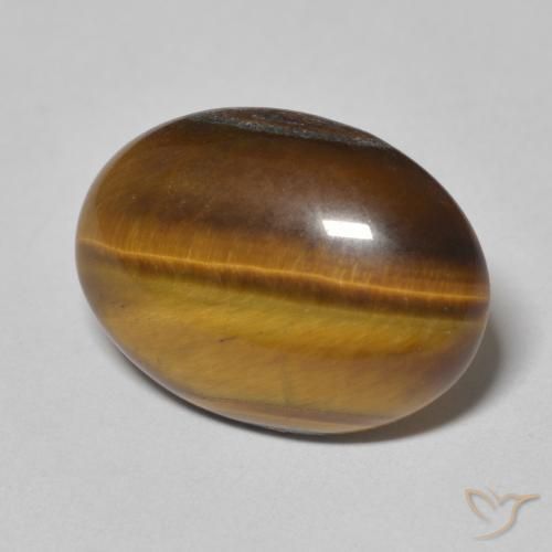 Olho de Tigre Marrom-amarelado Natural 8.67ct, oval, Opaco