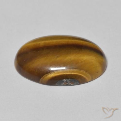 Olho de Tigre Marrom-amarelado Natural 8.67ct, oval, Opaco