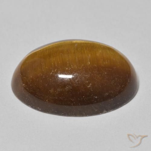 Olho de Tigre Marrom Quente Natural 14.58ct, oval, Opaco