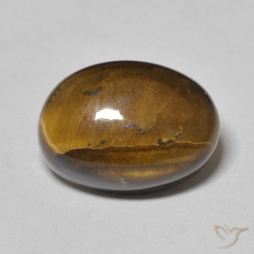 7.31ct Natural Marrom Quente Olho de Tigre, oval, Opaco