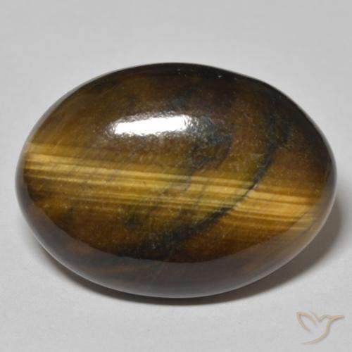 24.06ct Natural Marrom Quente Olho de Tigre, oval, Opaco