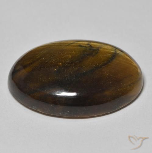 Olho de Tigre Marrom Quente Natural 24.06ct, oval, Opaco