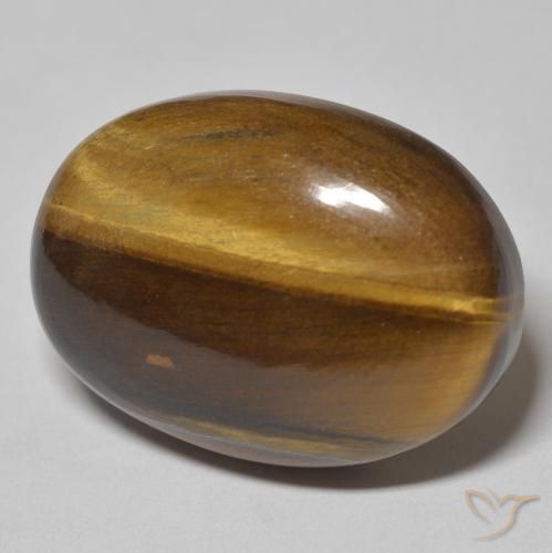 Olho de Tigre Marrom-amarelado Natural 34.23ct, oval, Opaco