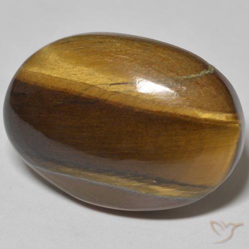 Olho de Tigre Marrom-amarelado Natural 30.36ct, oval, Opaco