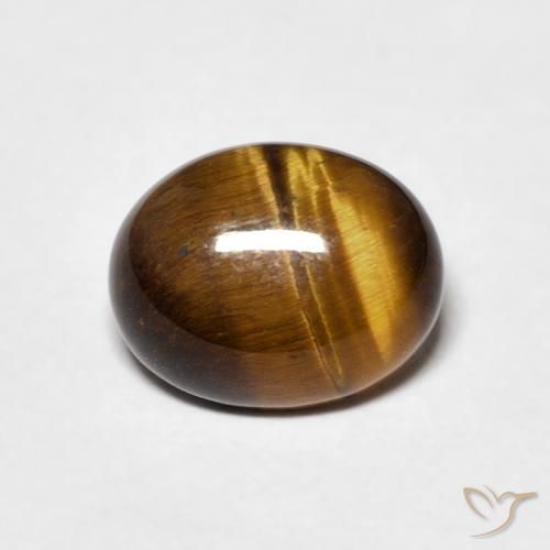 1.72ct Natural Marrom dourado Olho de Tigre, oval, Opaco