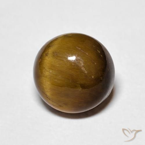 Olho de Tigre Gingerbread Marrom Natural 2.33ct, Redondo, Opaco