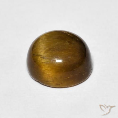Olho de Tigre Gingerbread Marrom Natural 2.33ct, Redondo, Opaco