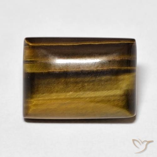 8.50ct Natural Marrom dourado Olho de Tigre, baguete, Opaco