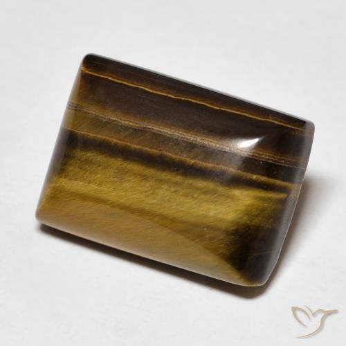 Olho de Tigre Marrom dourado Natural 8.50ct, baguete, Opaco