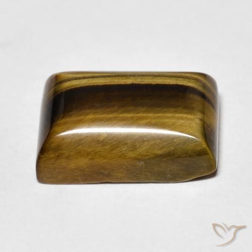 Olho de Tigre Marrom dourado Natural 8.50ct, baguete, Opaco