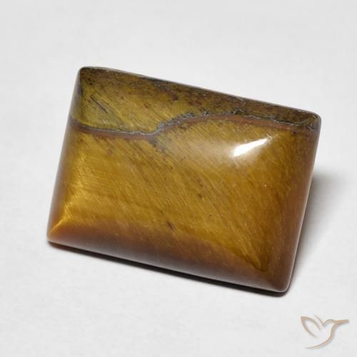Olho de Tigre Marrom dourado Natural 6.62ct, baguete, Opaco