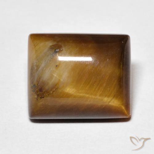 6.12ct Natural Marrom dourado Olho de Tigre, baguete, Opaco
