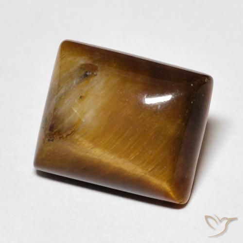 Olho de Tigre Marrom dourado Natural 6.12ct, baguete, Opaco