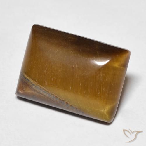 Olho de Tigre Marrom Quente Natural 7.35ct, baguete, Opaco