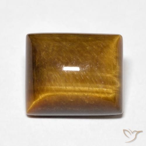 6.70ct Natural Marrom Quente Olho de Tigre, baguete, Opaco