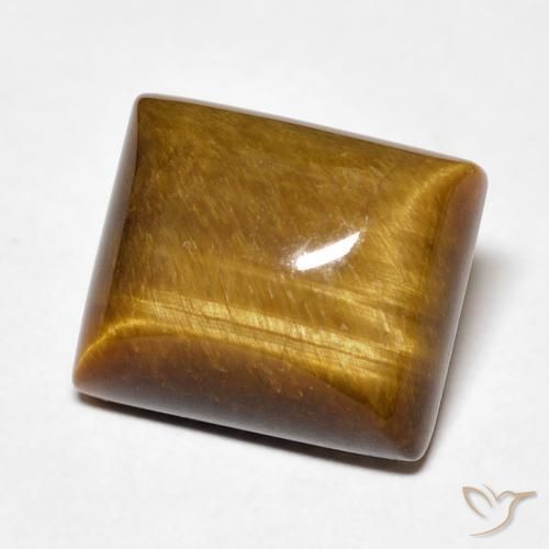 Olho de Tigre Marrom Quente Natural 6.70ct, baguete, Opaco