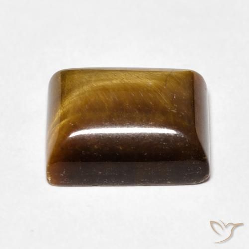 Olho de Tigre Marrom Quente Natural 6.70ct, baguete, Opaco