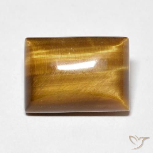 8.08ct Natural Marrom Quente Olho de Tigre, baguete, Opaco