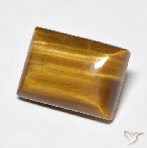 Olho de Tigre Marrom Quente Natural 8.08ct, baguete, Opaco