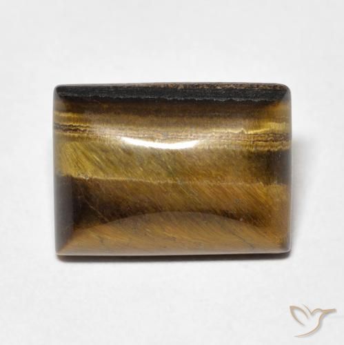 7.83ct Natural Castanho médio Olho de Tigre, baguete, Opaco
